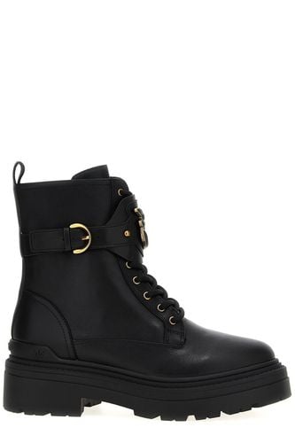 Pinko Logo Plaque Combat Boots - Pinko - Modalova