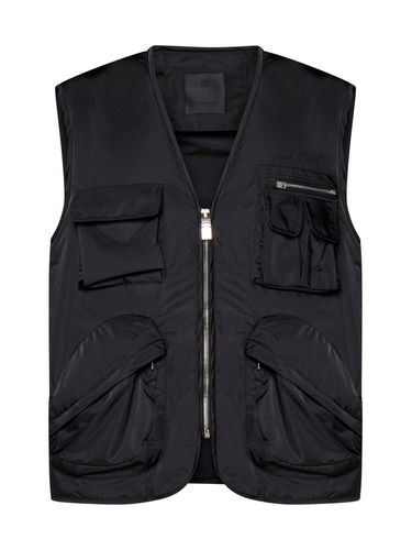 Zip-up Logo Embroidered Vest - Givenchy - Modalova