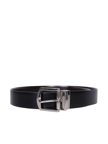 Canali Engraved-logo Black Belt - Canali - Modalova