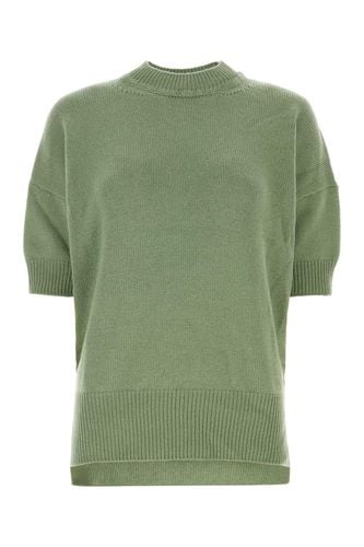 Pastel Green Wool Sweater - Jil Sander - Modalova