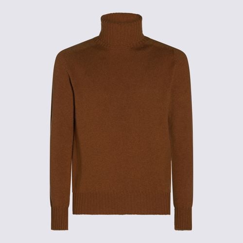 Malo Brown Wool Knitwear - Malo - Modalova