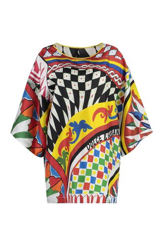 Dolce & Gabbana Printed Silk Blouse - Dolce & Gabbana - Modalova