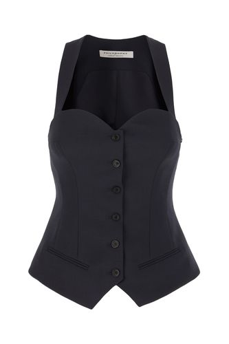 Midnight Blue Polyester Blend Vest - Philosophy di Lorenzo Serafini - Modalova