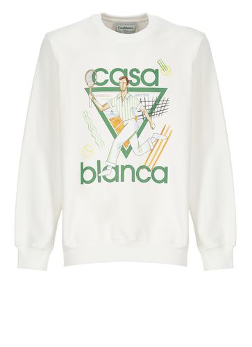 Casablanca Sweatshirt With Logo - Casablanca - Modalova