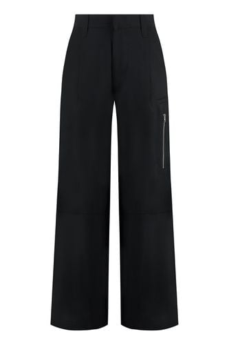 Viscose Crepe Trousers - Ami Alexandre Mattiussi - Modalova