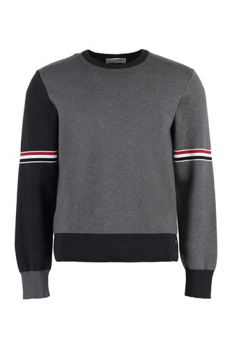 Cotton Crew-neck Sweater - Thom Browne - Modalova