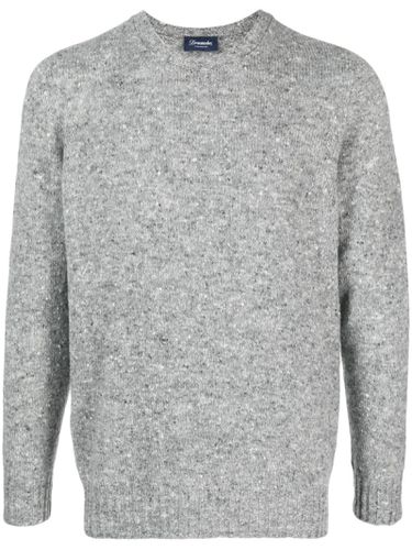 Grey Virgin Wool Blend Jumper Sweater - Drumohr - Modalova