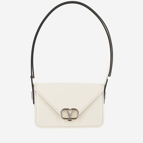 Letter Bag Small Shoulder Bag In Smooth Calfskin - Valentino Garavani - Modalova