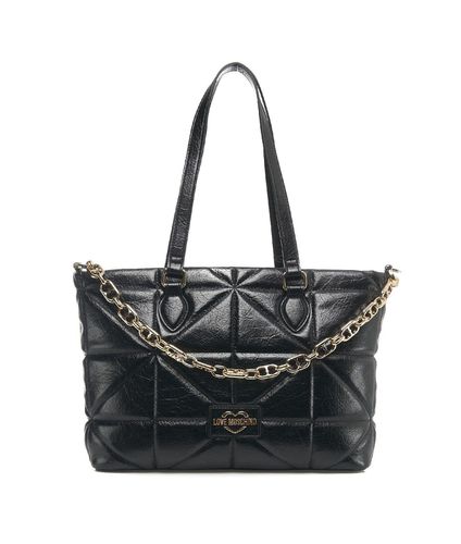 Logo-lettering Quilted Top Handle Bag - Love Moschino - Modalova