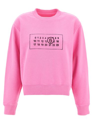 Logo Print Sweatshirt - MM6 Maison Margiela - Modalova