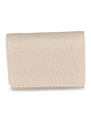 Logo Embroidered Snap Button Wallet - Maison Margiela - Modalova