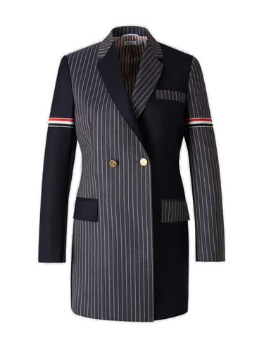 Patchwork Button-up Blazer - Thom Browne - Modalova