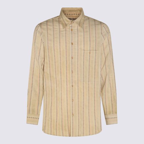 Uma Wang Tan Cotton Stripe Shirt - Uma Wang - Modalova