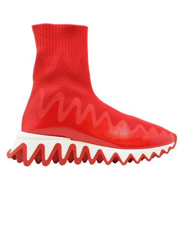 Loubi Fabric Sharkysock Sneakers - Christian Louboutin - Modalova