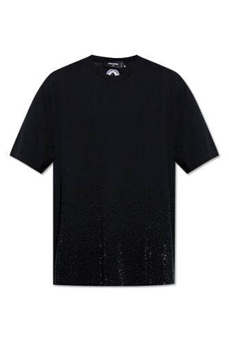 T-shirt With Shimmering Appliqués - Dsquared2 - Modalova