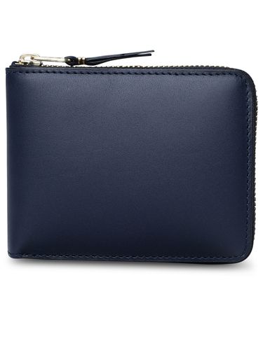 Blue Leather Wallet - Comme des Garçons Wallet - Modalova