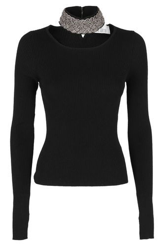 Knit Top With Crystal - Giuseppe di Morabito - Modalova