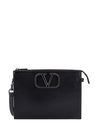 Vlogo Signature Leather Pouch - Valentino Garavani - Modalova