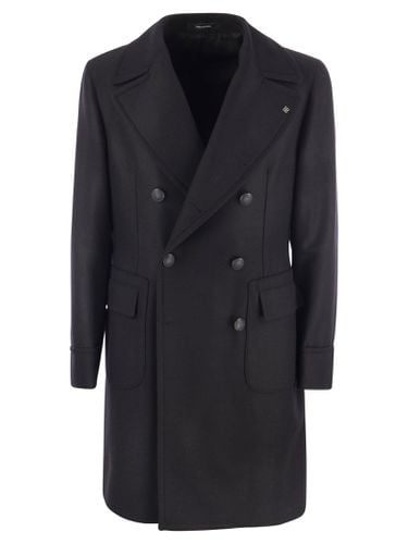 Wool And Cashmere Double-breasted Coat - Tagliatore - Modalova