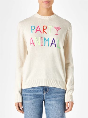 Woman Sweater With Party Animal Embroidery Niki Dj Special Edition - MC2 Saint Barth - Modalova