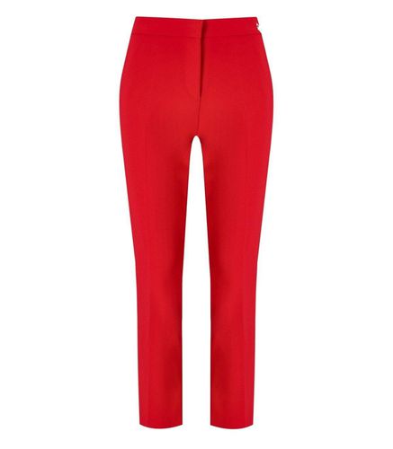 Slits Cropped Crepe Trousers - Elisabetta Franchi - Modalova