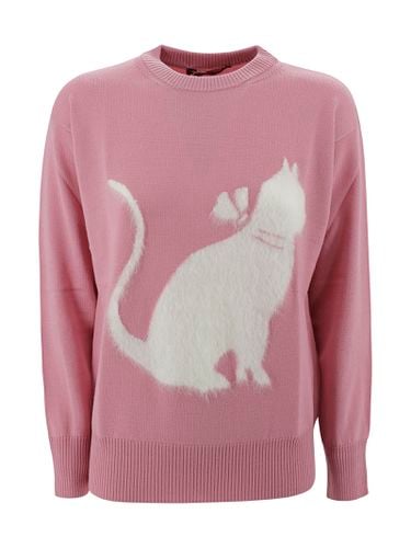 Hot Mohair Sweater With Cat Design - Max Mara Studio - Modalova