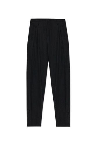 Pleat Detailed Trousers - Yohji Yamamoto - Modalova