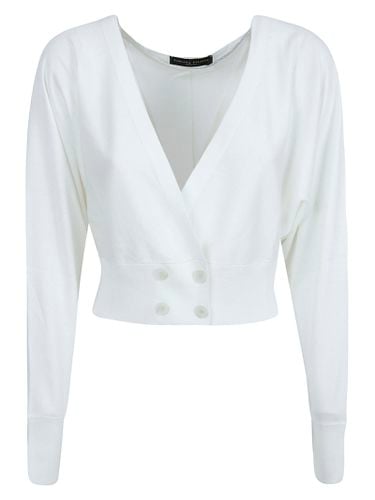 Wrap V-neck Cardigan - Fabiana Filippi - Modalova