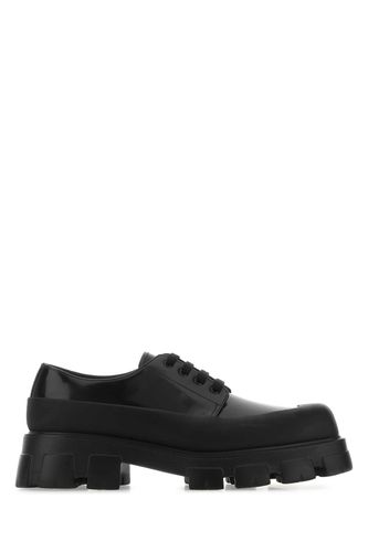 Prada Black Leather Lace-up Shoes - Prada - Modalova