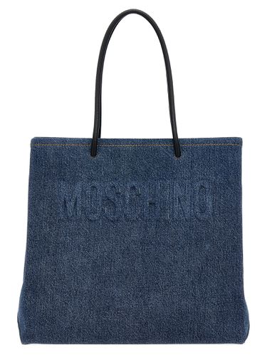 Moschino Denim Shopping Bag - Moschino - Modalova