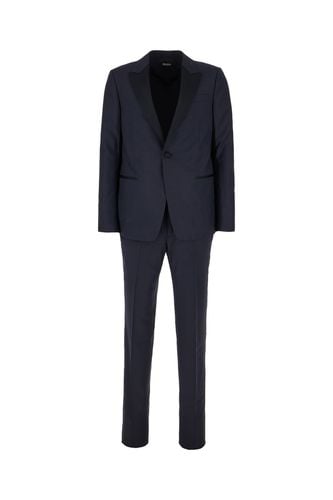 Zegna Navy Blue Wool Suit - Zegna - Modalova