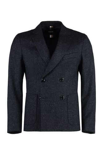 Double-breasted Virgin Wool Jacket - Hugo Boss - Modalova