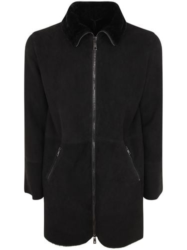 Velour Merino High Neck Jacket - Giorgio Brato - Modalova