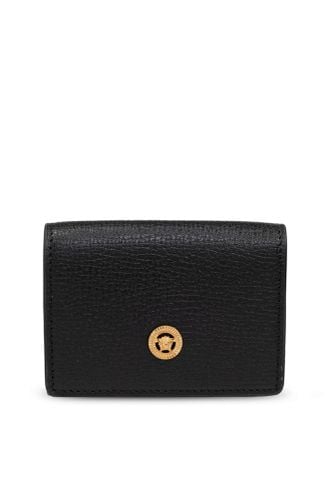 Versace Leather Wallet - Versace - Modalova