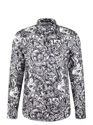 Sugar Daddy Cut Ls Tattoo Shirt - Philipp Plein - Modalova