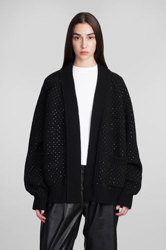 Laneus Cardigan In Black Wool - Laneus - Modalova