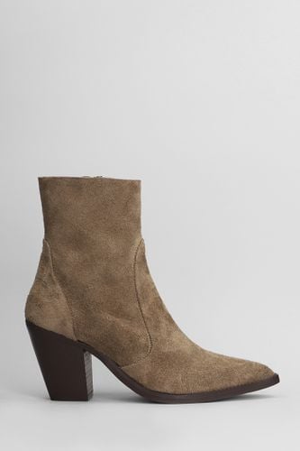 Texan Ankle Boots In Suede - Julie Dee - Modalova