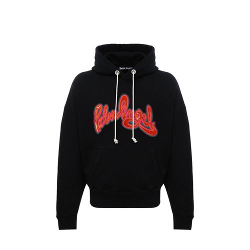 Palm Angels Hooded Logo Sweatshirt - Palm Angels - Modalova