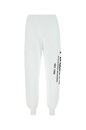 White Cotton Joggers - Alexander McQueen - Modalova