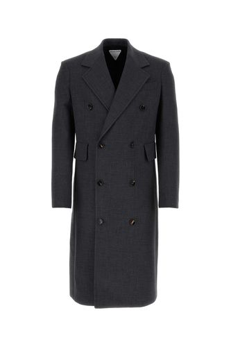 Dark Grey Cotton Blend Coat - Bottega Veneta - Modalova