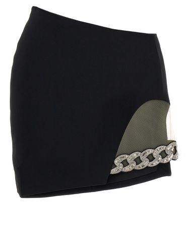 D Crystal Chain Mini Skirt - David Koma - Modalova