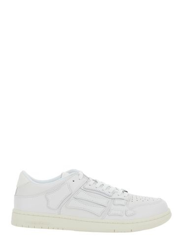 Skel Top Low Sneakers With Skeleton Patch In Leather Man - AMIRI - Modalova