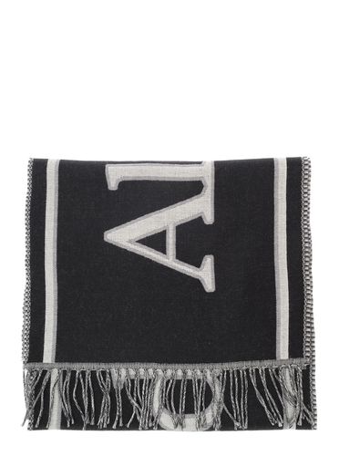 And Scarf With Varsity Logo In Wool Man - Alexander McQueen - Modalova