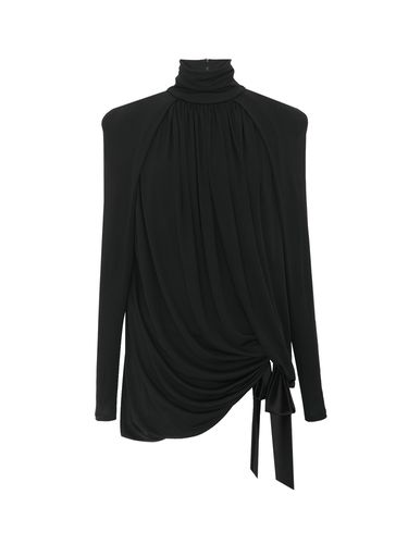 Saint Laurent Draped Jersey Dress - Saint Laurent - Modalova