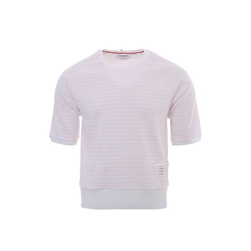 Thom Browne Striped Cotton T-shirt - Thom Browne - Modalova