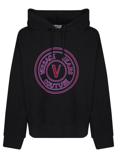 Logo Printed Drawstring Hoodie - Versace Jeans Couture - Modalova