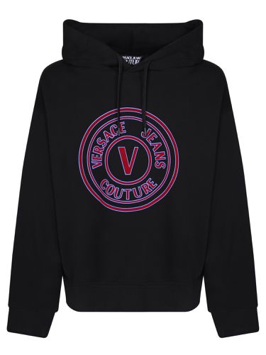 Logo Printed Drawstring Hoodie - Versace Jeans Couture - Modalova