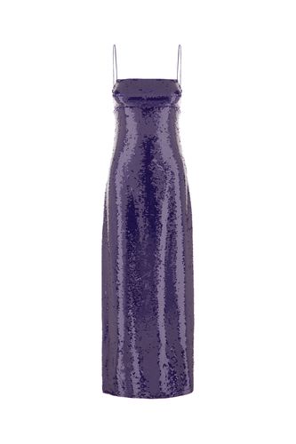 Max Mara Purple Sequins Long Dress - Max Mara - Modalova