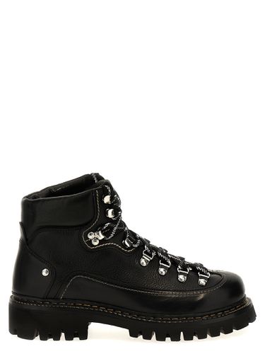 Canadian Lace-up Leather Ankle Boots - Dsquared2 - Modalova