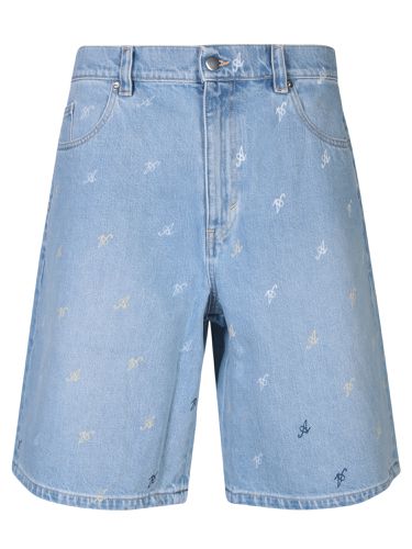 Axel Arigato Shorts In Cyan Denim - Axel Arigato - Modalova